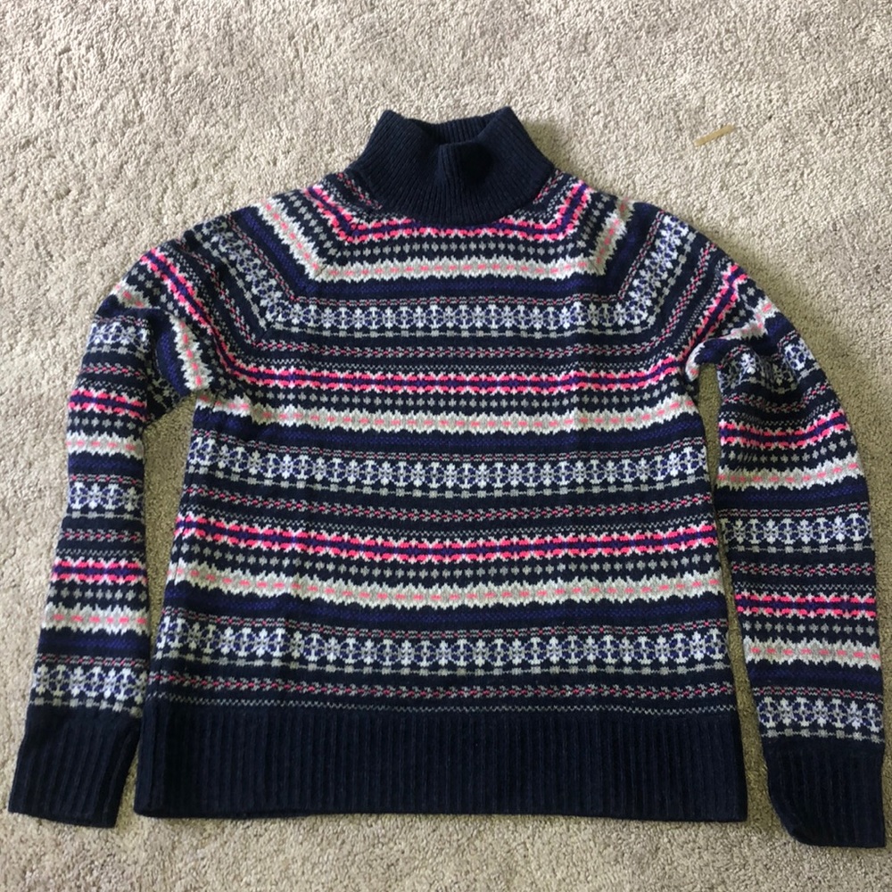Jcrew Patterned Turtleneck - image 1